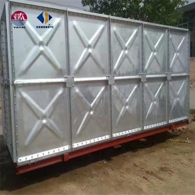 7500L/ώρα παραγωγικότητα HDG δεξαμενή νερού για εργαστήρια επισκευής μηχανημάτων Frp τμήμα δεξαμενή