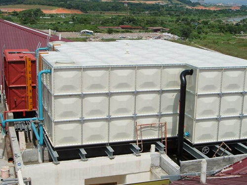 Αγροτικές εκμεταλλεύσεις 100m3 δεξαμενή νερού από γυαλί ίνες με υψηλή παραγωγικότητα 50000L / ώρα απόδοση