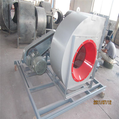 Πίσω καμπυλωμένο 3kw FRP μαχαίρι υλικό 380v κεντροφυγικό ανεμιστήρα ανεμιστήρα για αντι-διάβρωση