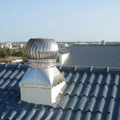 Ασημένιος αυτοκίνητος ανεμιστήρας οροφής από ανοξείδωτο χάλυβα ΦΡΠ πλαστική ανεμιστήρας οροφής τουρμπίνης