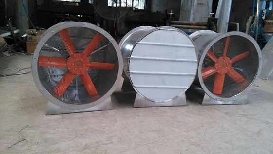 220V/380V Υψηλής θερμοκρασίας άξονας ροής καπνού Πυροσβεστικός εξαεριστικός ανεμιστήρας με φτυάρια FRP